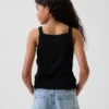 Çocuklar İçin Ribana Kare Yaka Tank Top