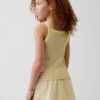 Çocuklar İçin Ribana Kare Yaka Tank Top