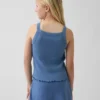 Çocuklar İçin Ribana Kare Yaka Tank Top