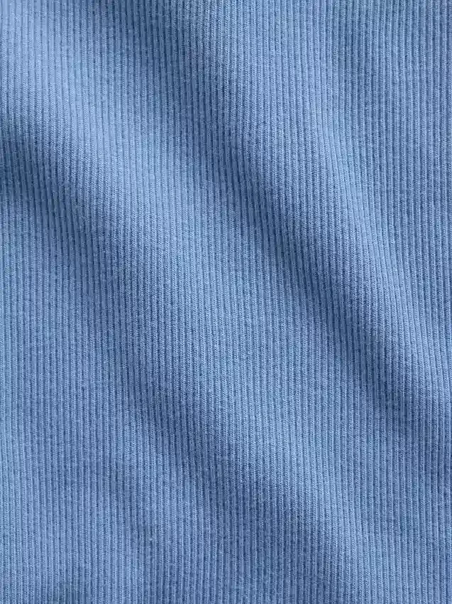 Çocuklar İçin Ribana Kare Yaka Tank Top