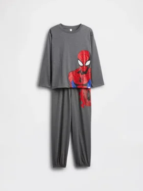 Çocuklar İçin Örümcek Adam Geri Dönüştürülmüş Pijama Jogger Seti