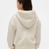 Çocuklar İçin Sherpa Astarlı Grafik Logolu Kapüşonlu Sweatshirt
