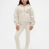 Çocuklar İçin Sherpa Astarlı Grafik Logolu Kapüşonlu Sweatshirt