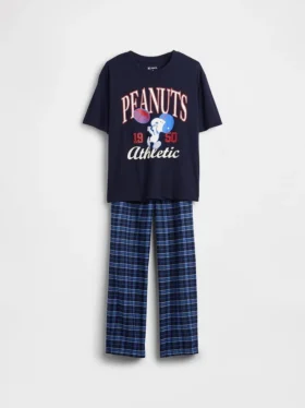 Çocuklar İçin Snoopy Geri Dönüştürülmüş Pijama Takımı