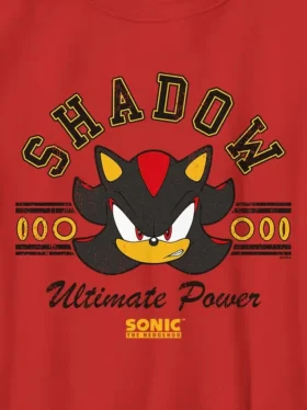 Çocuklar İçin Sonic the Hedgehog Gölge Desenli Tişört