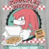 Çocuklar İçin Sonic the Hedgehog Knuckles Pizza Desenli Tişört