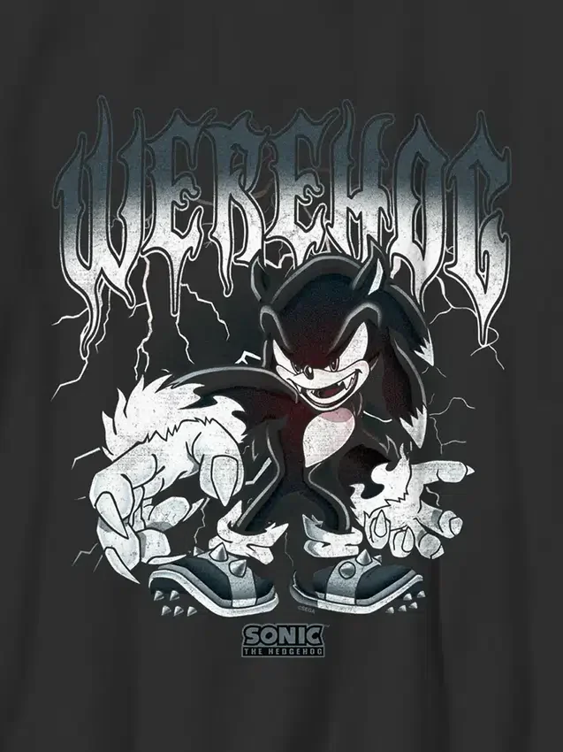 Çocuklar İçin Sonic the Hedgehog Metal Grafikli Tişört