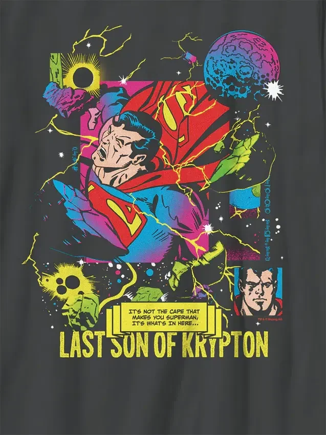 Çocuklar İçin Süpermen: Krypton'un Oğlu Grafik Tişört