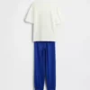 Çocuklar İçin Süpermen Oversized Geri Dönüştürülmüş Pijama Jogger Takımı