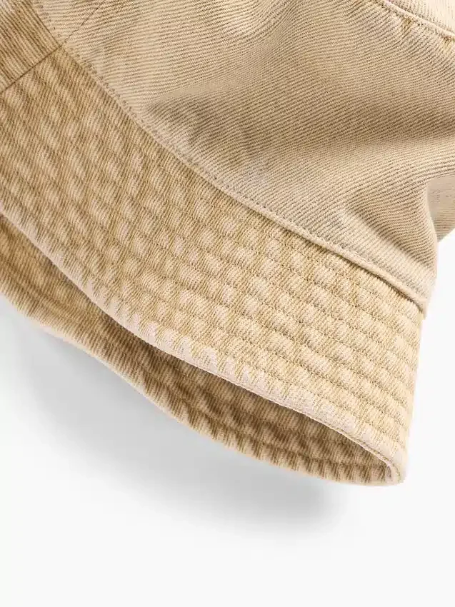 Çocuklar İçin Üstü Boyalı Denim Kova Şapka