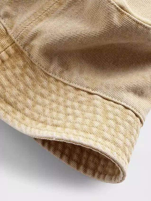 Çocuklar İçin Üstü Boyalı Denim Kova Şapka