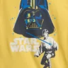 Çocuklar İçin Star Wars Organik Fırçalanmış Pamuklu Pijama Şortlar Seti
