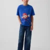 Çocuklar İçin Super Mario Rahat Kesim Grafik Tişört