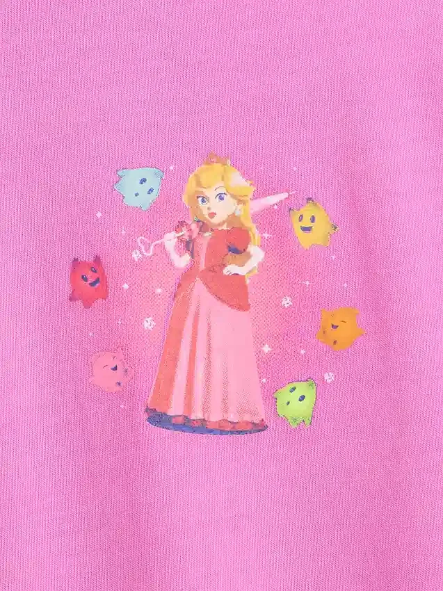 Çocuklar İçin Super Mario Rahat Kesim Grafik Tişört