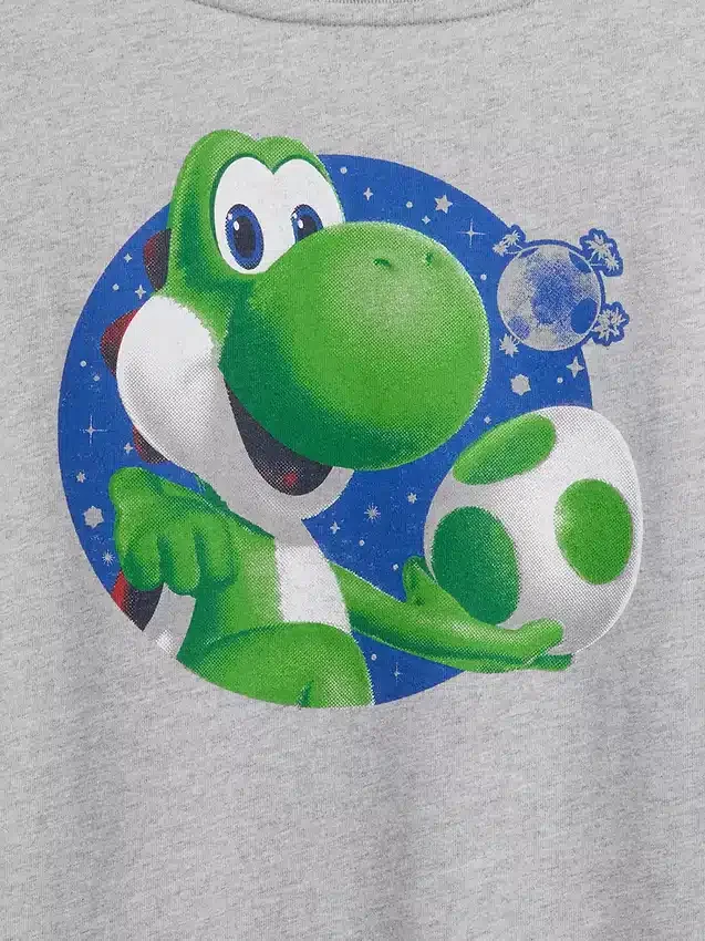 Çocuklar İçin Super Mario Rahat Kesim Grafik Tişört