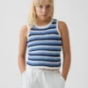 Çocuklar İçin Tığ İşi Çizgili Tank Top