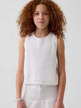 Çocuklar İçin Tığ İşi Tank Top