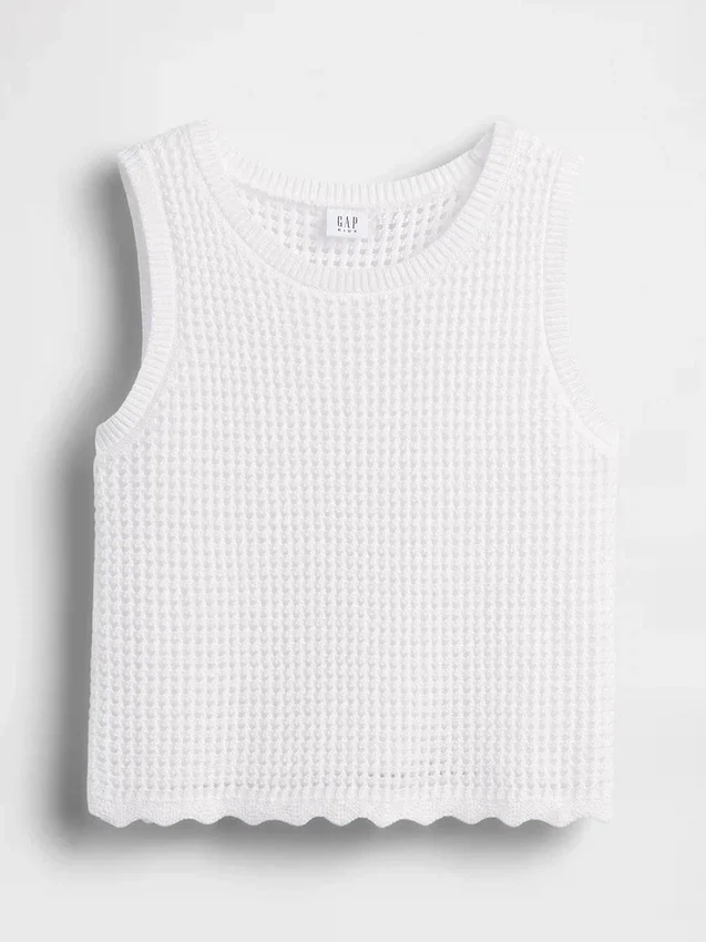 Çocuklar İçin Tığ İşi Tank Top