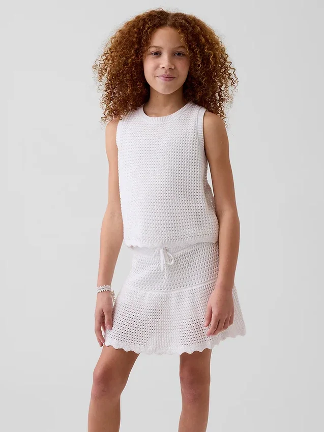 Çocuklar İçin Tığ İşi Tank Top