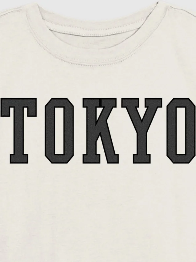 Çocuklar İçin Tokyo Cesur Grafik Tişört