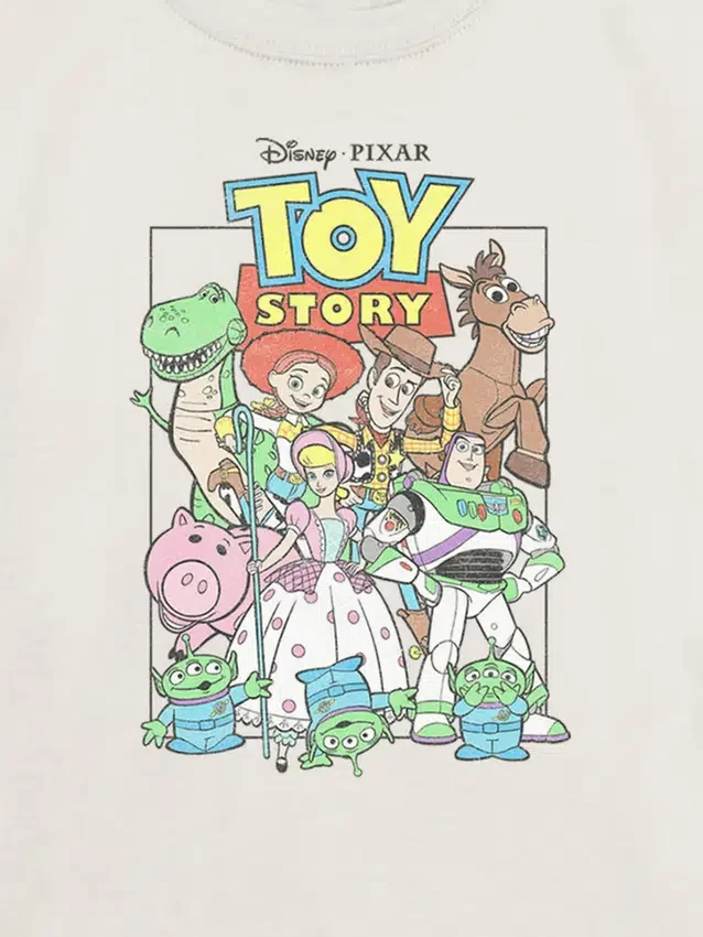 Çocuklar İçin Toy Story Vintage Grup Grafik Tişört