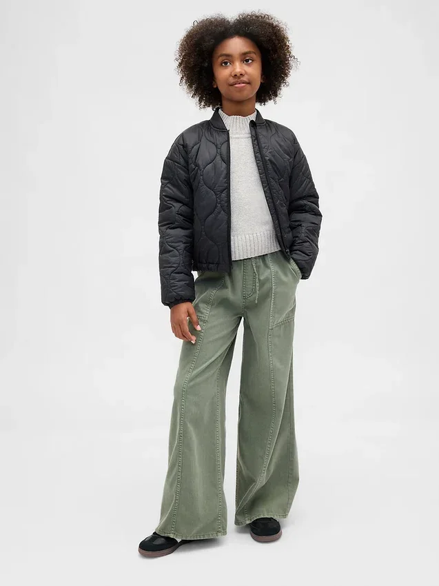 Çocuklar İçin Twill Bol Pantolon