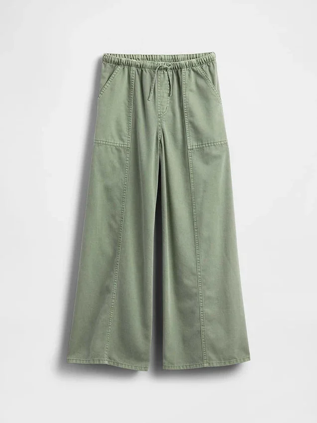 Çocuklar İçin Twill Bol Pantolon