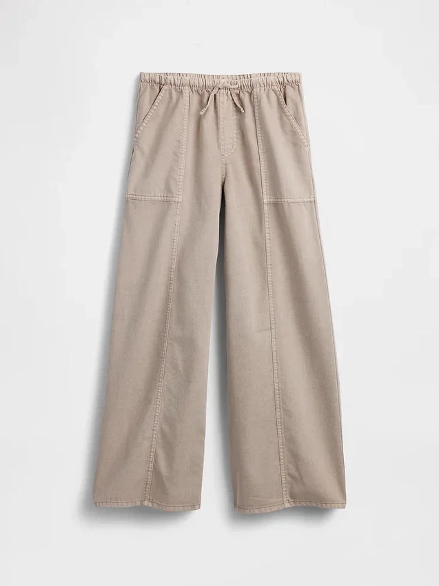 Çocuklar İçin Twill Bol Pantolon