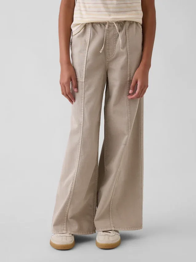 Çocuklar İçin Twill Bol Pantolon