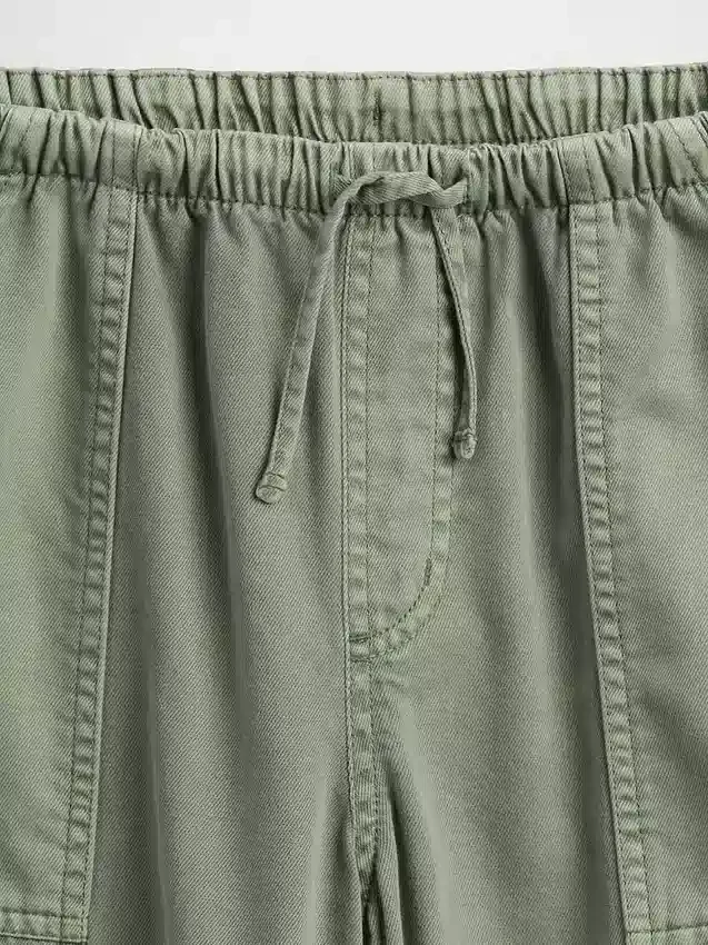 Çocuklar İçin Twill Bol Pantolon