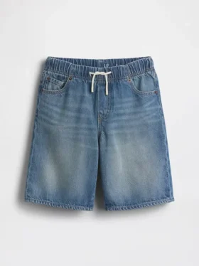 Çocuklar İçin Ultra Yumuşak ’90’lar Tarzı Bol Kesim Rahat Denim Şortlar