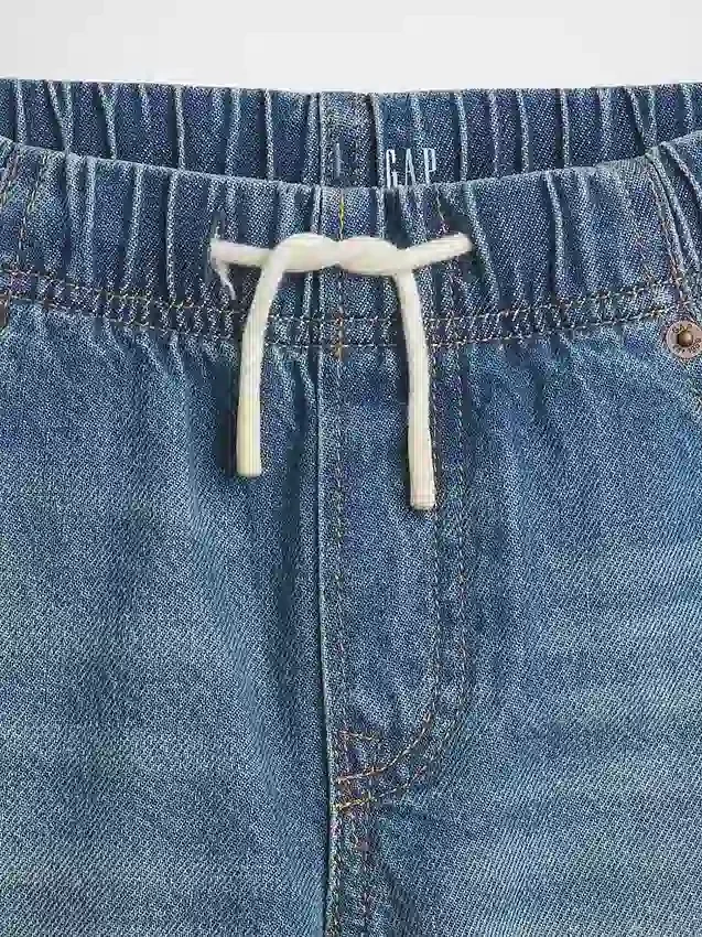 Çocuklar İçin Ultra Yumuşak '90'lar Tarzı Bol Kesim Rahat Denim Şortlar