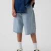 Çocuklar İçin Ultra Yumuşak Denim Bol Şortlar