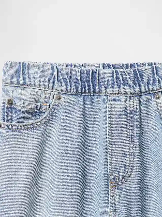 Çocuklar İçin Ultra Yumuşak, Çekip Giyilebilen Bol Kesim Jean'ler