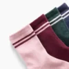 Çocuklar İçin Varsity Çizgili Crew Çoraplar (4'lü Paket)