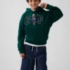 Çocuklar İçin Vintagesoft Bol Kesim Brannan Bear Logolu Kapüşonlu Sweatshirt