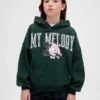 Çocuklar İçin Vintagesoft Oversized Hello Kitty Kapüşonlu Sweatshirt