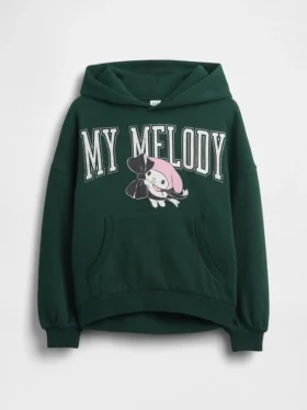 Çocuklar İçin Vintagesoft Oversized Hello Kitty Kapüşonlu Sweatshirt