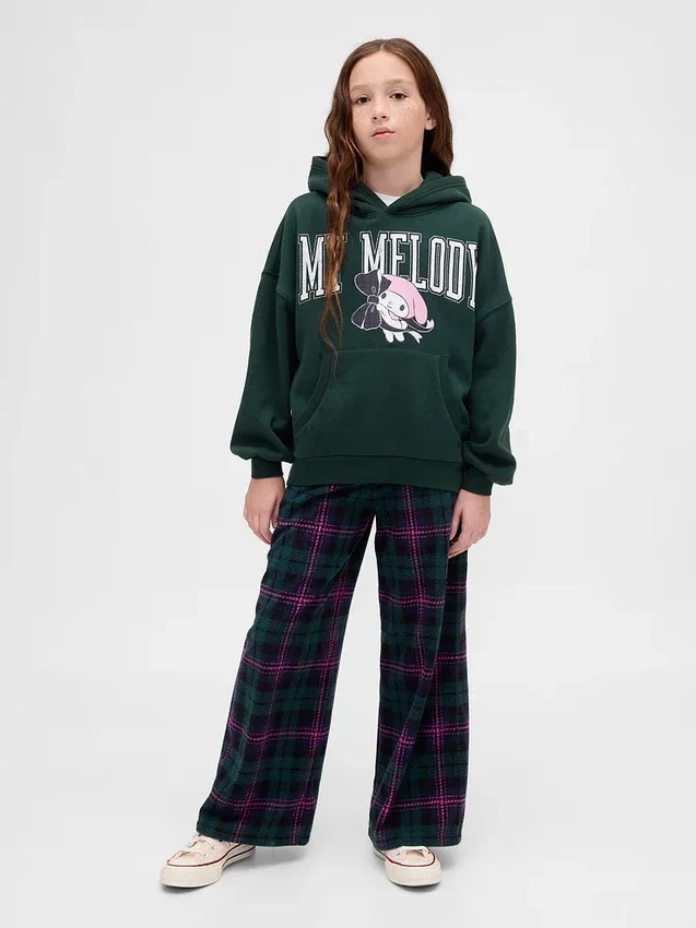 Çocuklar İçin Vintagesoft Oversized Hello Kitty Kapüşonlu Sweatshirt