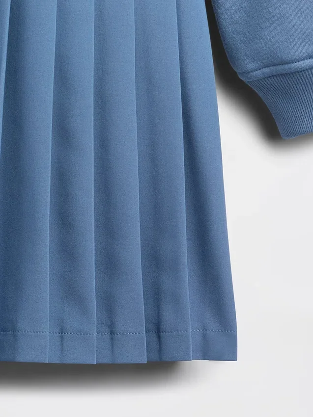 Çocuklar İçin Vintagesoft Pileli Sweatshirt Elbise