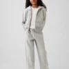 Çocuklar İçin Vintagesoft Rahat Dantel Süslemeli Geniş Paça Jogger Pantolon