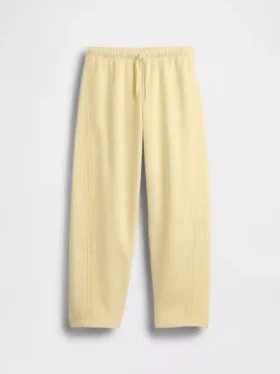Çocuklar İçin Vintagesoft Rahat Dantel Süslemeli Geniş Paça Jogger Pantolon