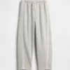 Çocuklar İçin Vintagesoft Rahat Dantel Süslemeli Geniş Paça Jogger Pantolon