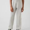 Çocuklar İçin Vintagesoft Rahat Dantel Süslemeli Geniş Paça Jogger Pantolon