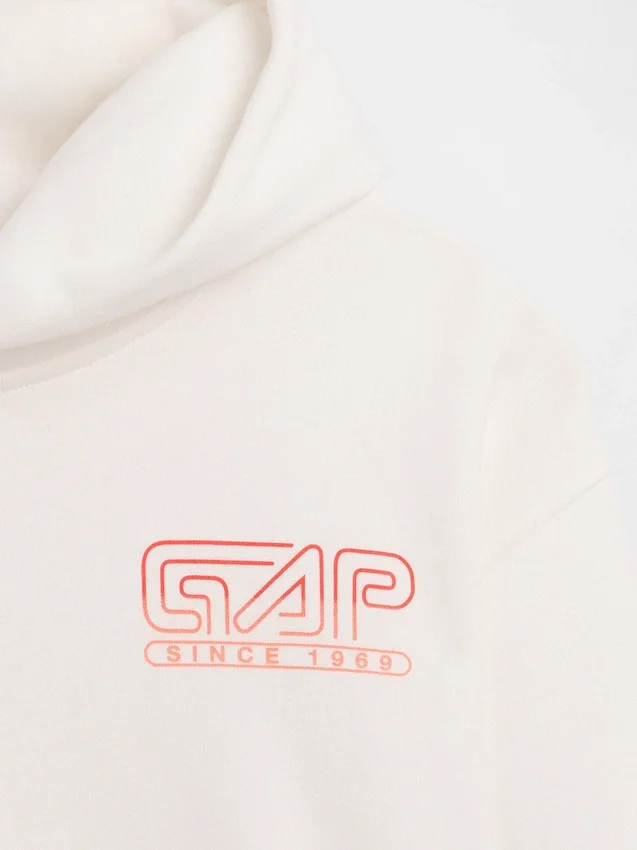 Çocuklar İçin Vintagesoft Rahat Kesim Grafikli Kapüşonlu Sweatshirt