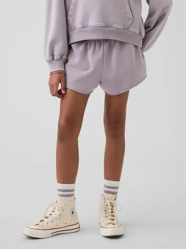Çocuklar İçin Vintagesoft Rahat Sweat Şortlar