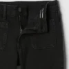 Çocuklar İçin Yüksek Bel '70'ler Stili Geniş Paça Jean'ler