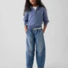 Çocuklar İçin Yüksek Bel Easy Barrel Jean'ler