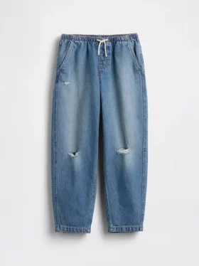 Çocuklar İçin Yüksek Bel Easy Barrel Jean’ler