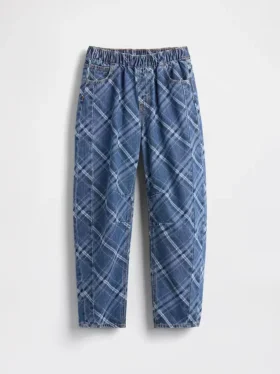 Çocuklar İçin Yüksek Bel Easy Barrel Jean’ler